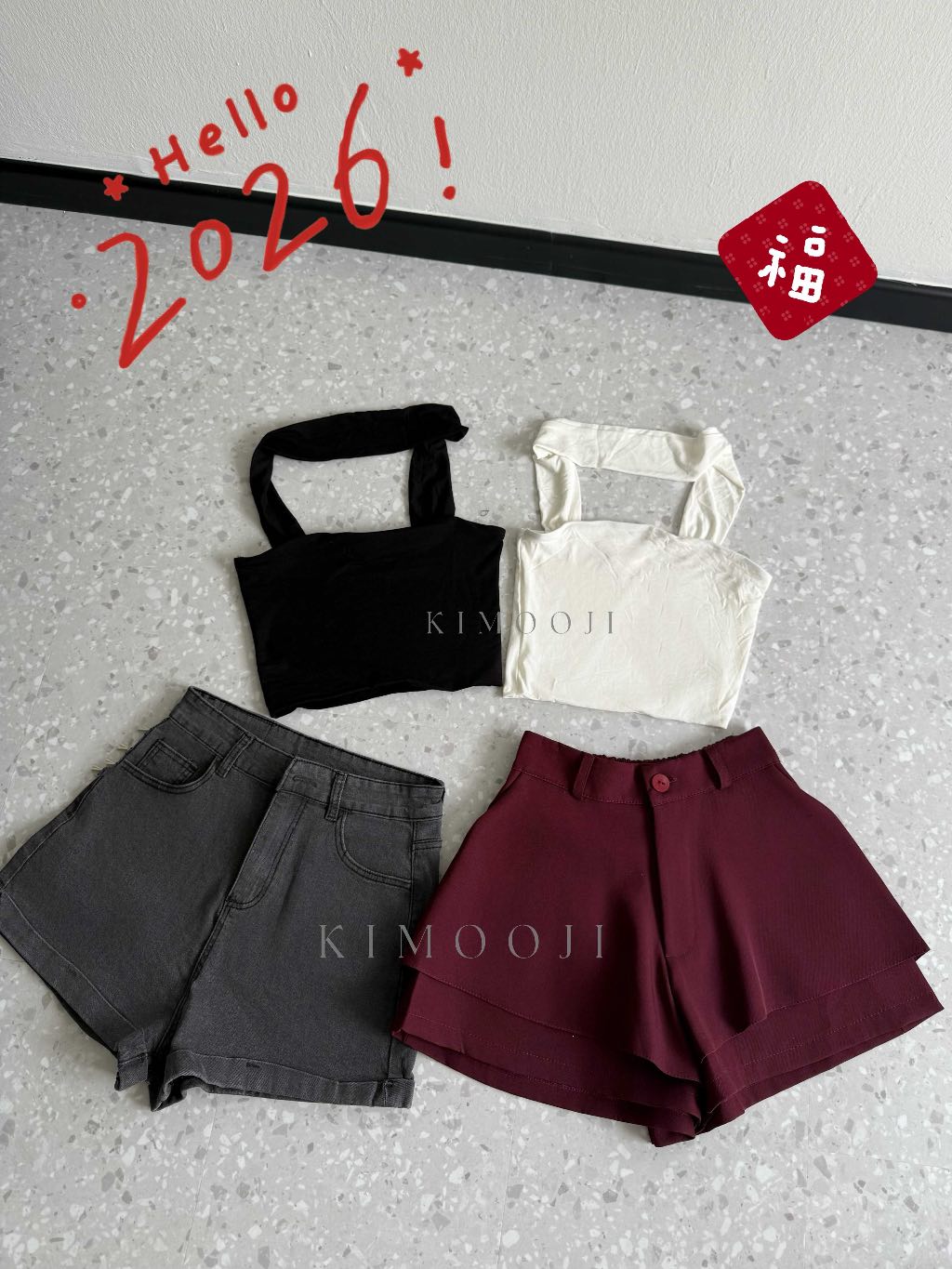 【T1019】百搭！莫代尔Choker Tube Top PINKO
