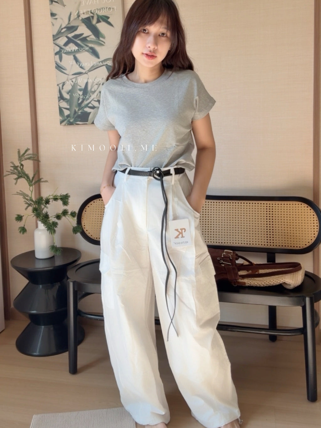 【T967】宽松基础圆领T恤上衣 不挑身形