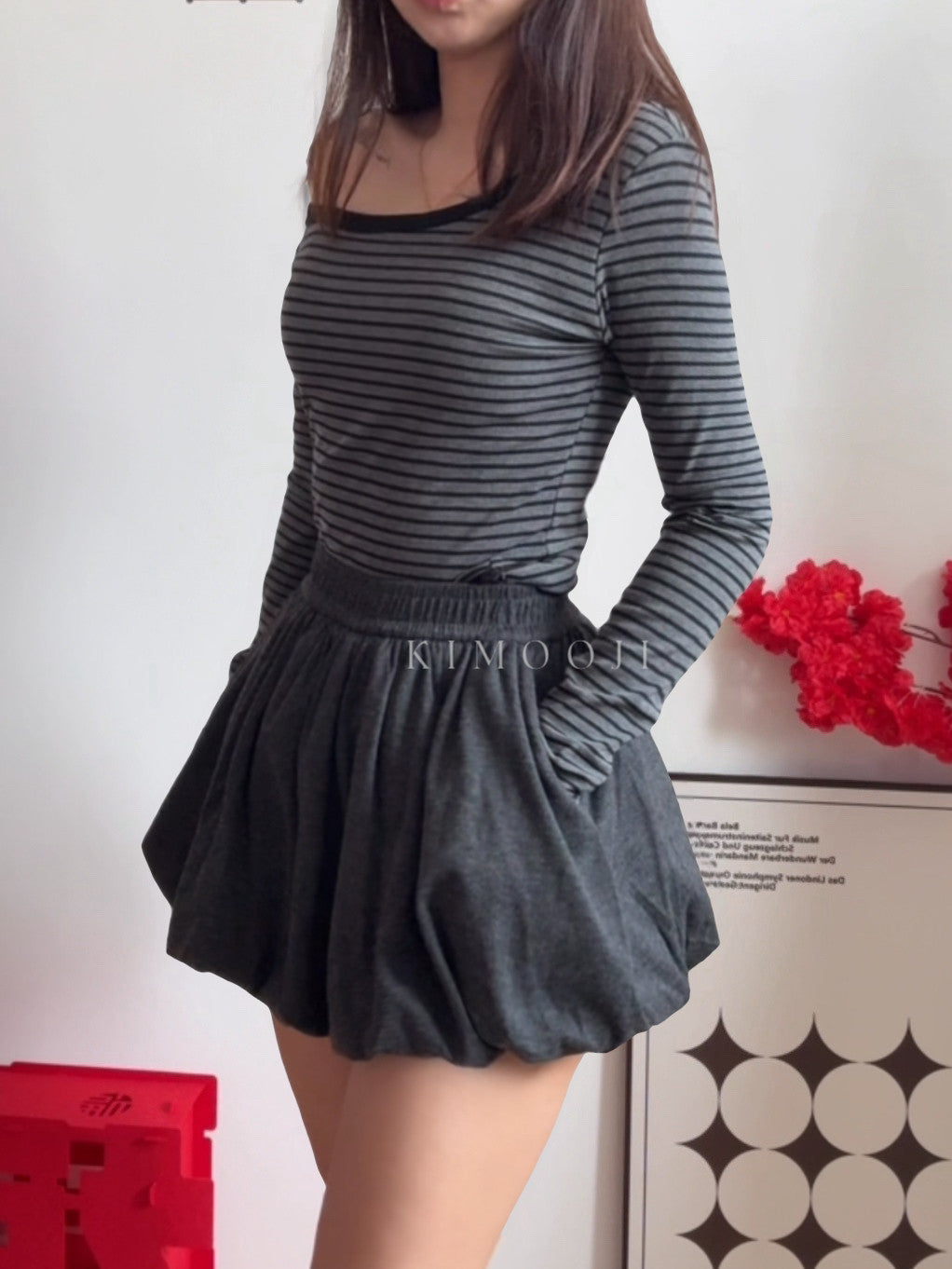 【T1035】TALENT Balon PomPom Skirt