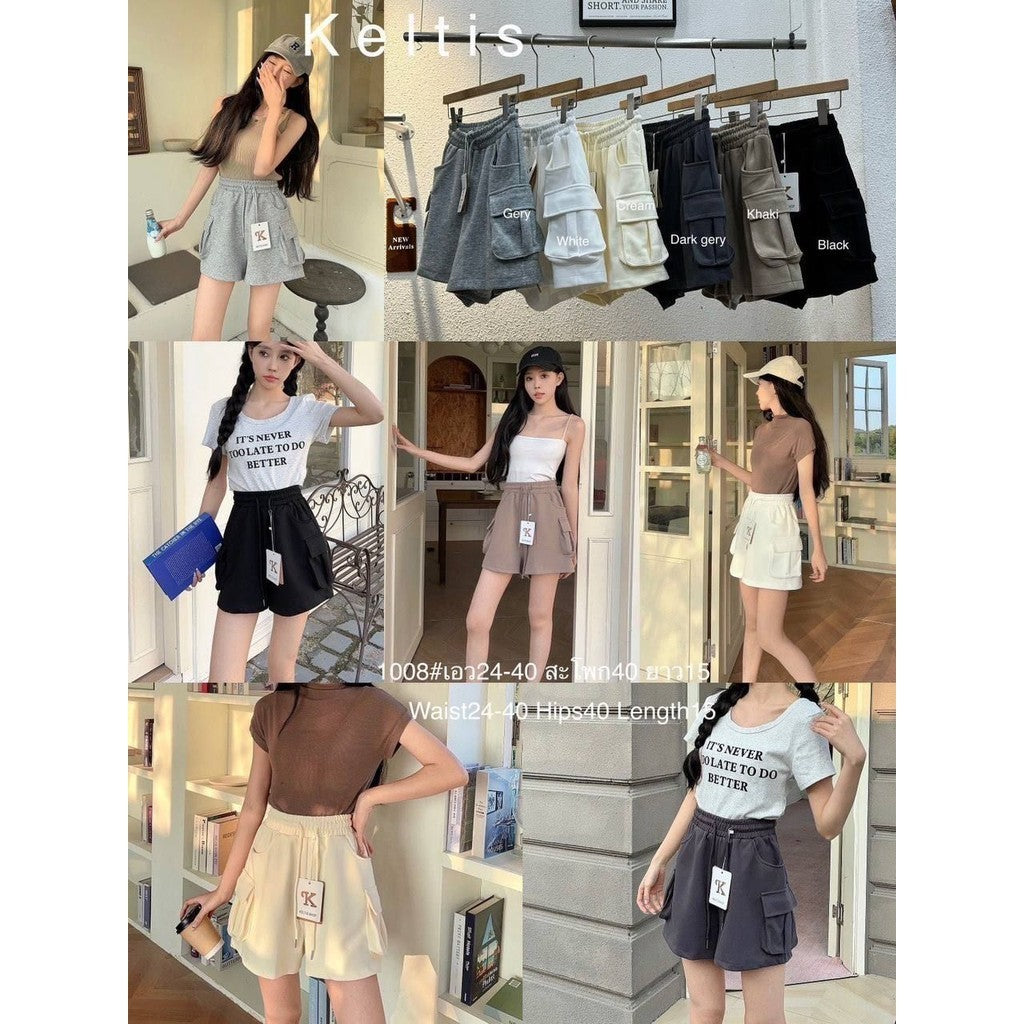 【T042】Comfy Cotton Cargo Pants 工装短裤