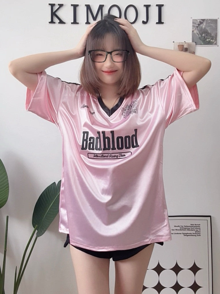 【T900】 宽松运动美式足球风宽松女Tee