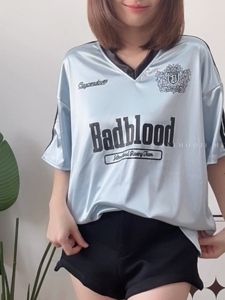 【T900】 宽松运动美式足球风宽松女Tee
